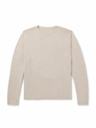 Stòffa - Cotton and Silk-Blend T-Shirt - Neutrals