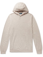 PETER MILLAR - Excursionist Flex Slim-Fit Mélange Merino Wool-Blend Hoodie - Neutrals