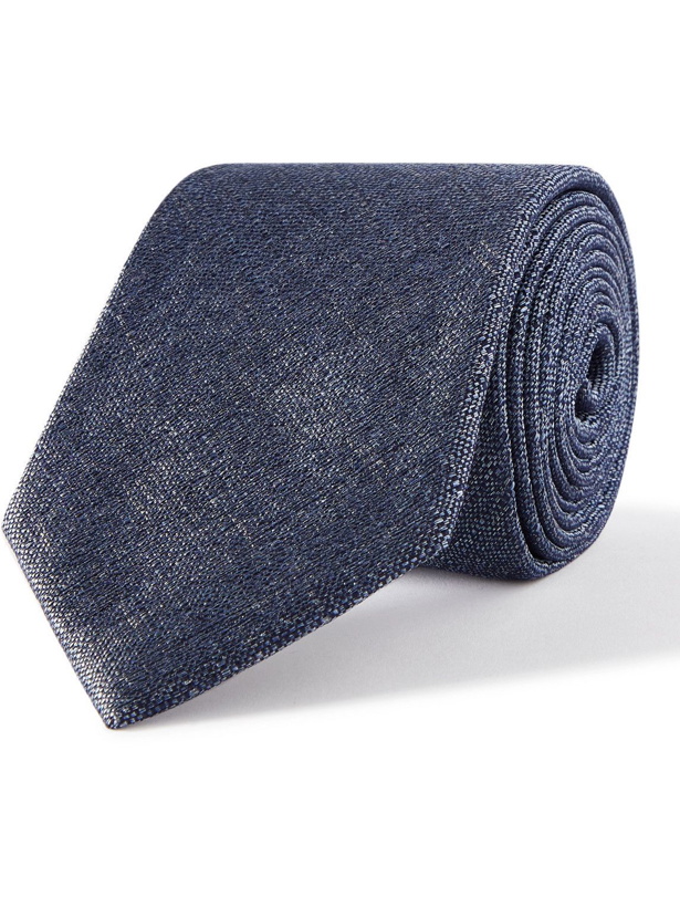 Photo: Canali - 8cm Textured Silk-Jacquard Tie
