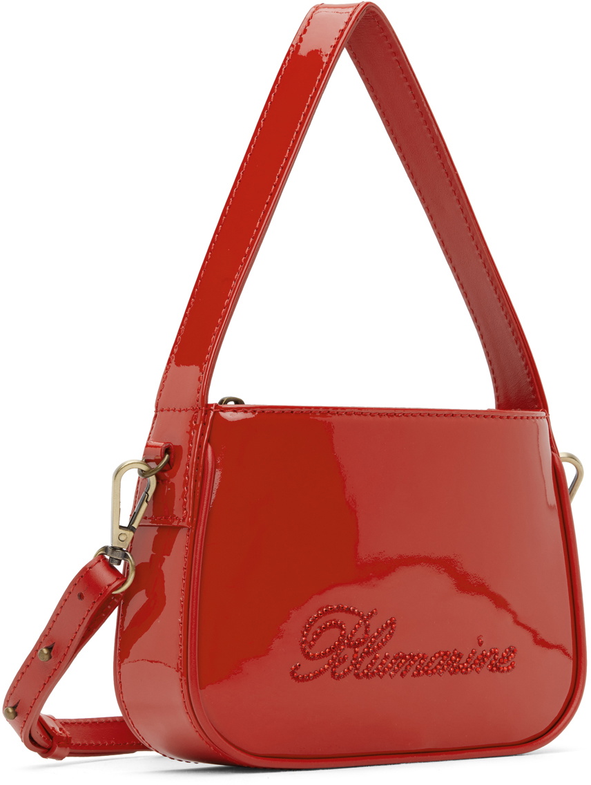 Blumarine Red Small Rhinestone Bag Blumarine
