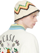 Casablanca Off-White Crochet Bucket Hat