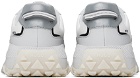 Hugo White & Gray Open Mesh Low-Top Sneakers