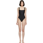 Versace Underwear Black Neck Empire One-Piece Swimsuit