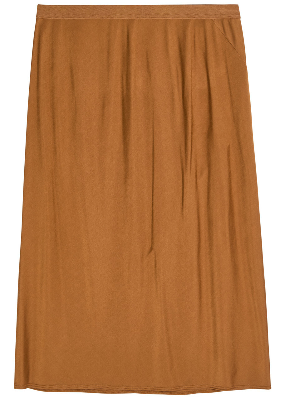 Rick Owens Lilies Stretch-jersey Knee-length Skirt Tan