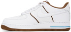 Nike White & Tan Air Force 1 '07 LX Sneakers