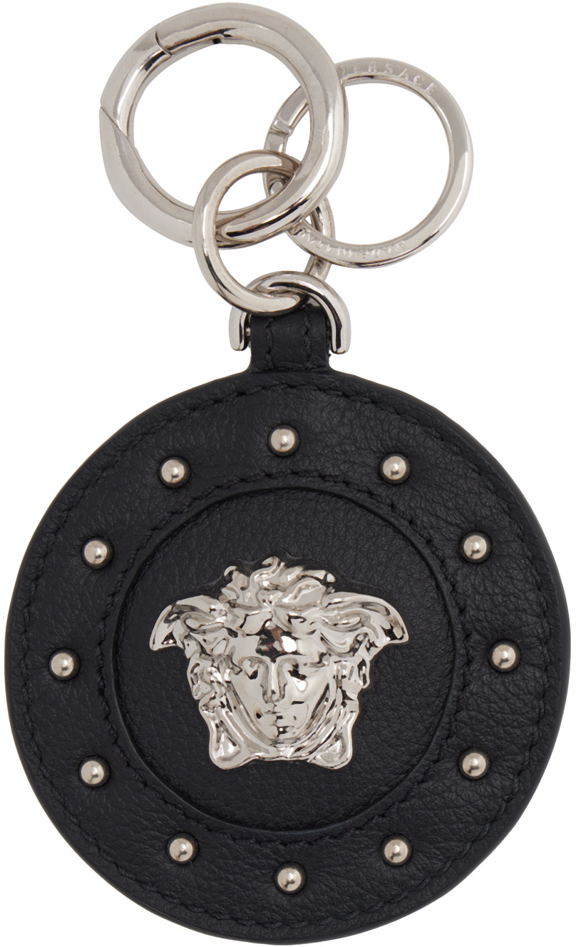 Versace Black Repeat Keychain