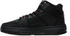 Hugo Black Paneled Leather Sneakers