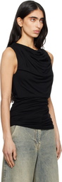 Entire Studios Black Drape Tank Top