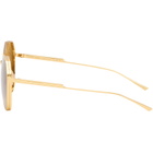 Bottega Veneta Gold Light Ribbon Sunglasses