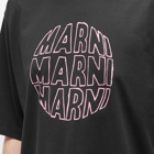 Marni Men's Circular Logo T-Shirt in Black