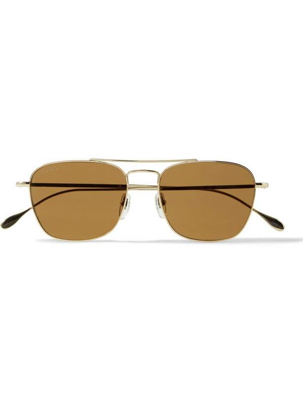 Photo: Gucci Eyewear - Aviator-Style Gold-Tone Sunglasses