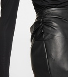 Wolford x N21 faux leather miniskirt
