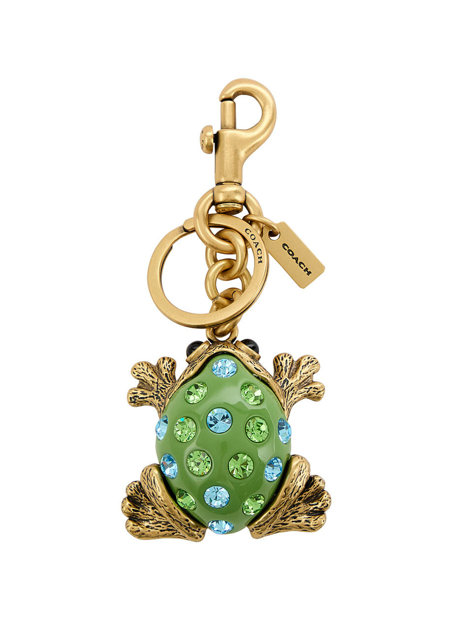 Coach Frog Crystal-embellished bag Charm - Green - One Size