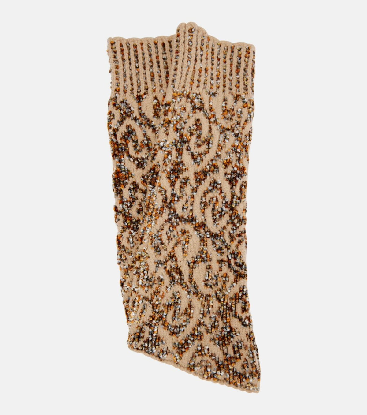 Dries Van Noten Wool-blend fingerless gloves