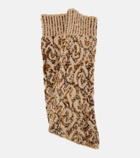 Dries Van Noten Wool-blend fingerless gloves