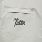 Patta Men's Waterproof Reflective Shell Jacket in Flint Grey