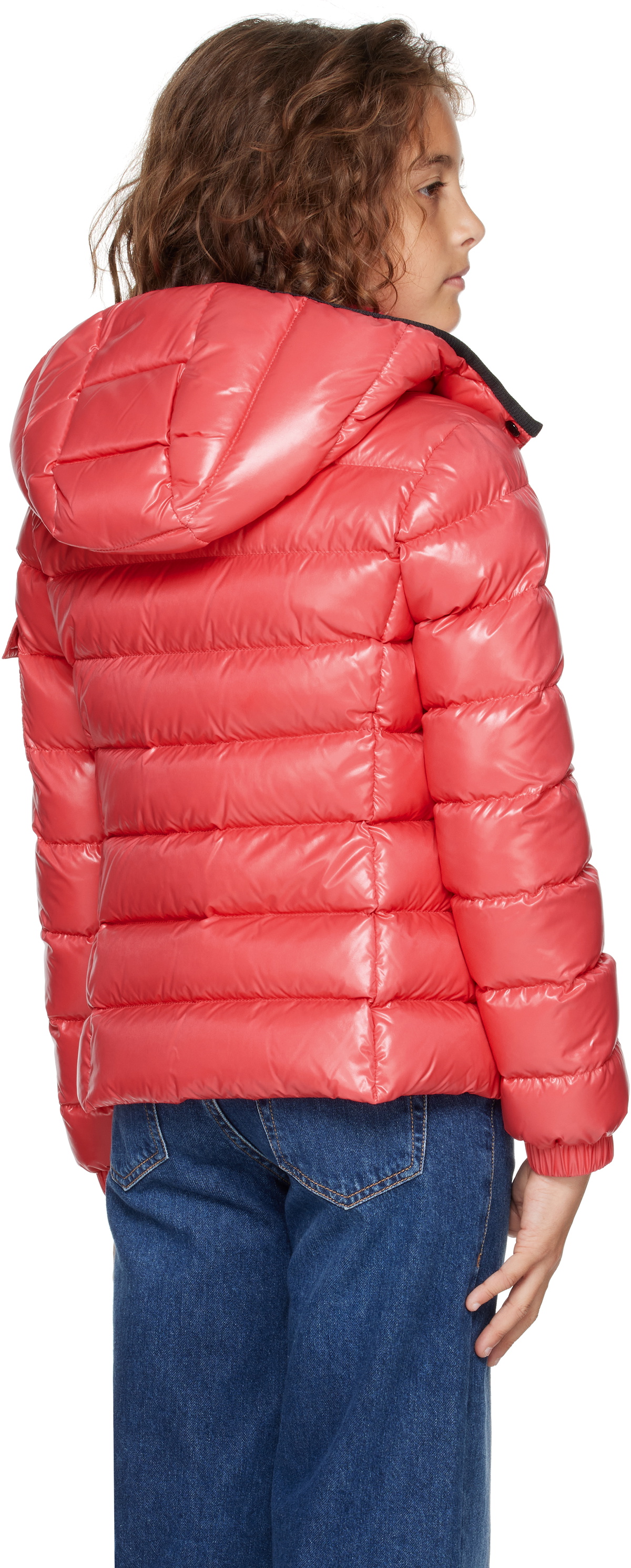 Moncler Enfant Big Kids Pink Small Bady Down Jacket Moncler