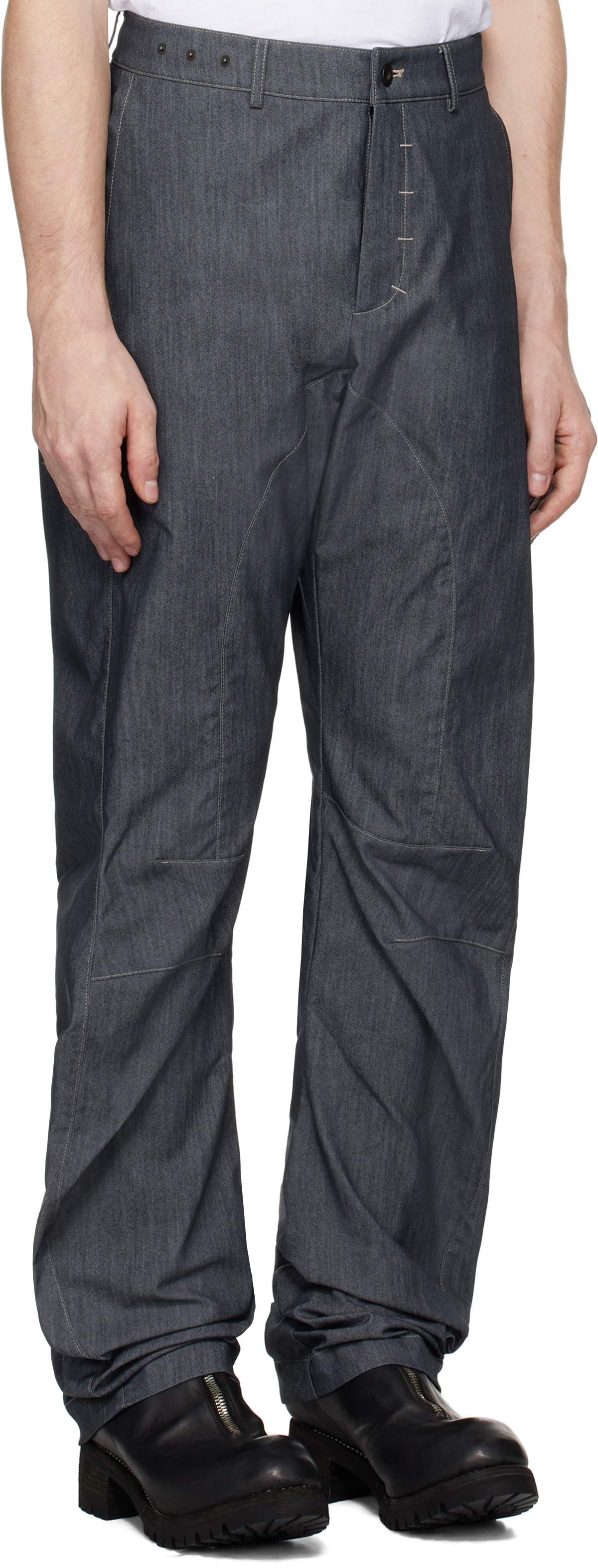 CARNET-ARCHIVE Navy Human Shell Jeans