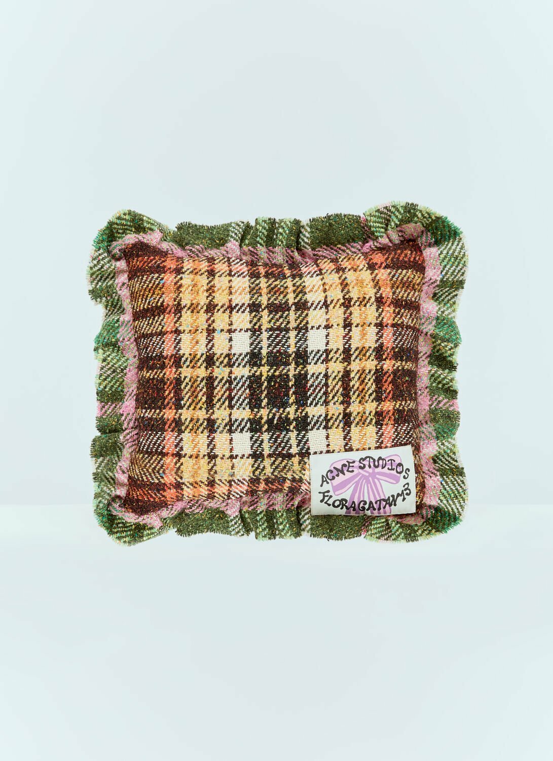 Acne Studios Plaid Cushion