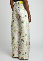 Marques' Almeida Floral-print Wide-leg Satin-twill Trousers Multicoloured