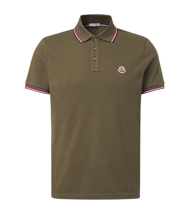 Photo: Moncler Logo cotton piqué polo shirt
