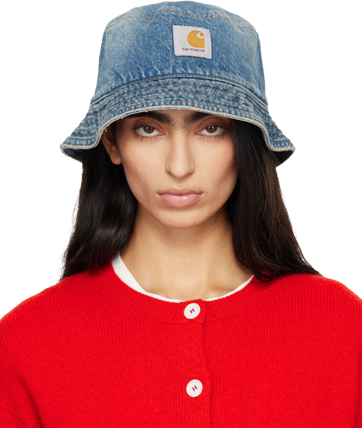 Carhartt Work In Progress Blue Aden Bucket Hat