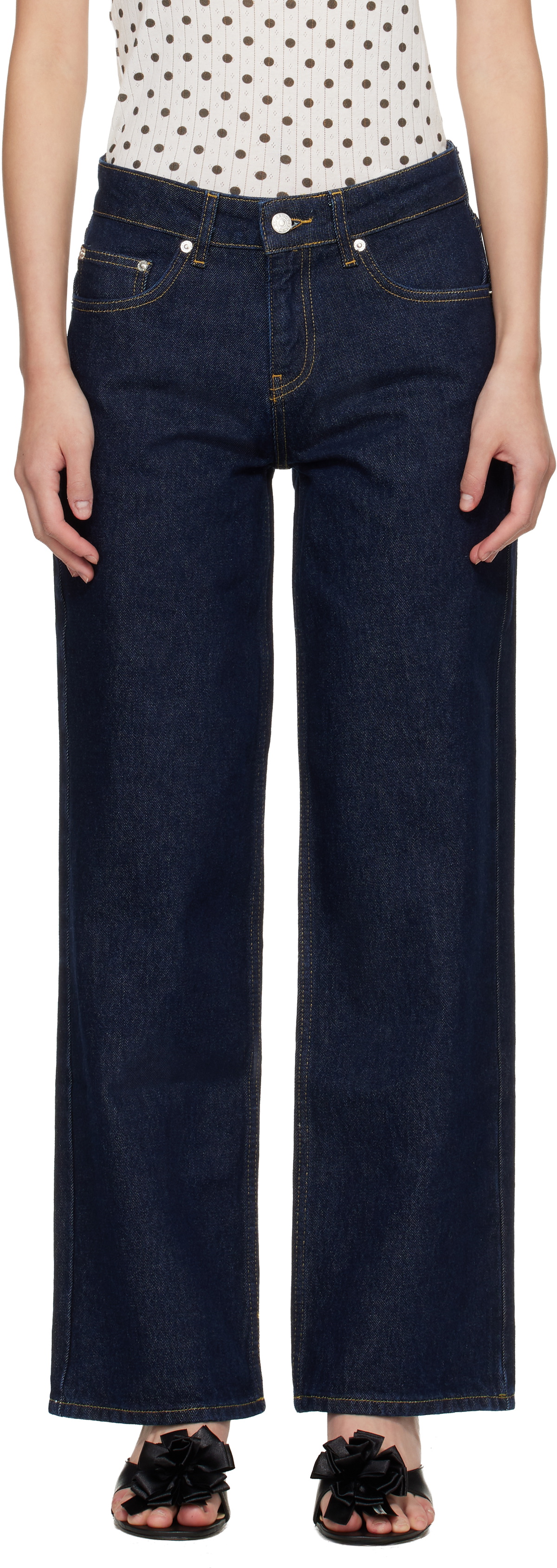 Sandy Liang Blue Taro Jeans