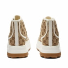 Gucci Men's Tennis Treck High GG Jacquard Sneakers in Beige
