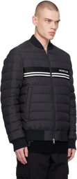 Moncler Black Patch Down Jacket