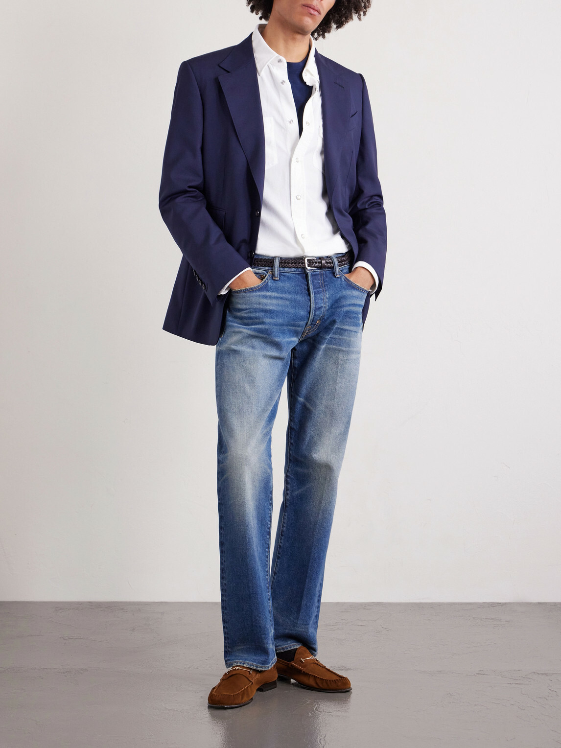 TOM FORD - Cotton-Corduroy Shirt - White