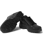Rick Owens - Veja Venturi Vegan Suede-Trimmed Faux Leather Sneakers - Black