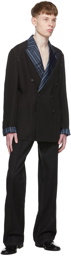 Maison Margiela Black Viscose Blazer