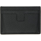 TOM FORD Black Grain Leather Classic Card Holder