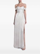 Maria Lucia Hohan Silver-ToneSerene Draped Gown