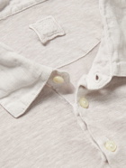 120% - Linen-Jersey Polo Shirt - Neutrals