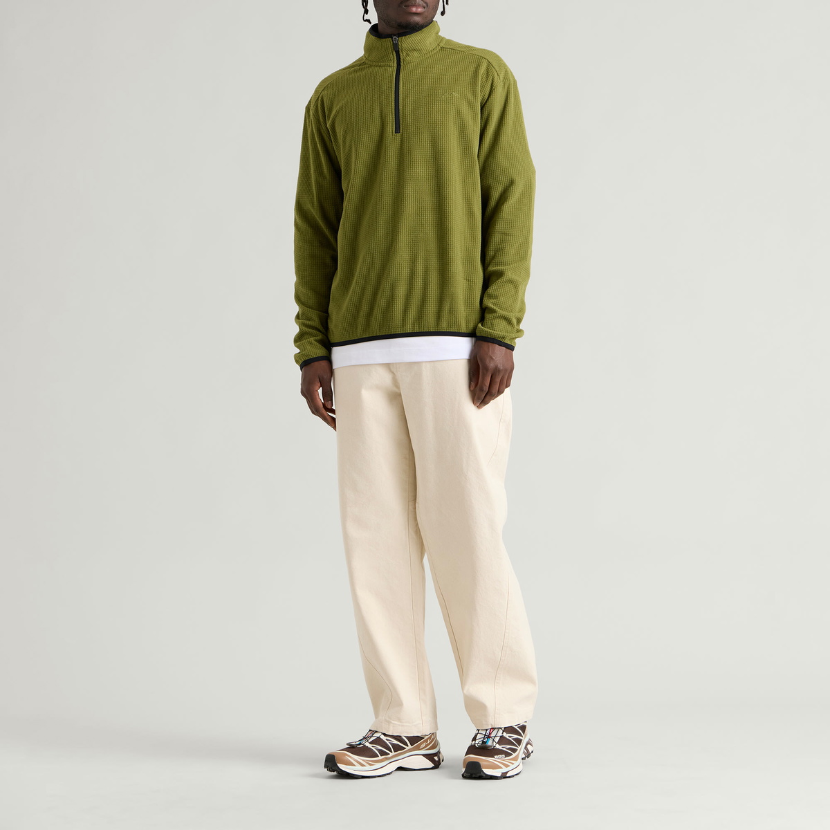 Mellow Clo Men's Summit Half Zip Fleece - END. Exclusive in Olive