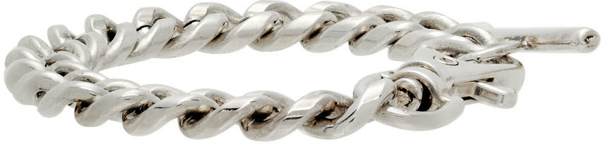 Martine Ali Silver Sandy Curb Bracelet