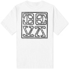 Deva States Men's Cracked Logo T-Shirt in White