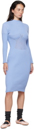 Isa Boulder Blue Raven Midi Dress
