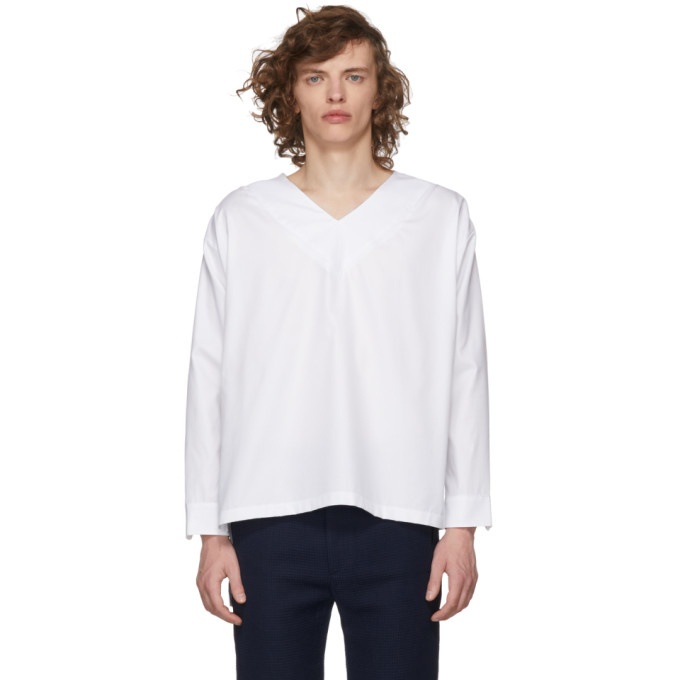 Photo: House of the Very Islands White V-Neck Shirt