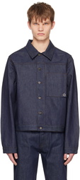 Jacquemus Navy Le Raphia 'La Veste de Nîmes Jao' Denim Jacket