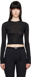 HYEIN SEO Black Helix Long Sleeve T-shirt