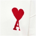 AMI Paris AMI ADC Large Crew Knit Sweater in White