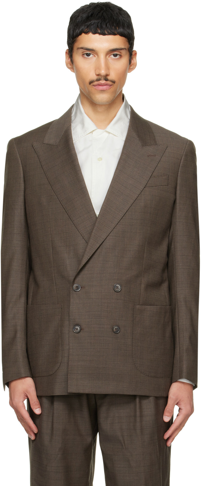 Carter Young Brown Kirk Unstructured Blazer