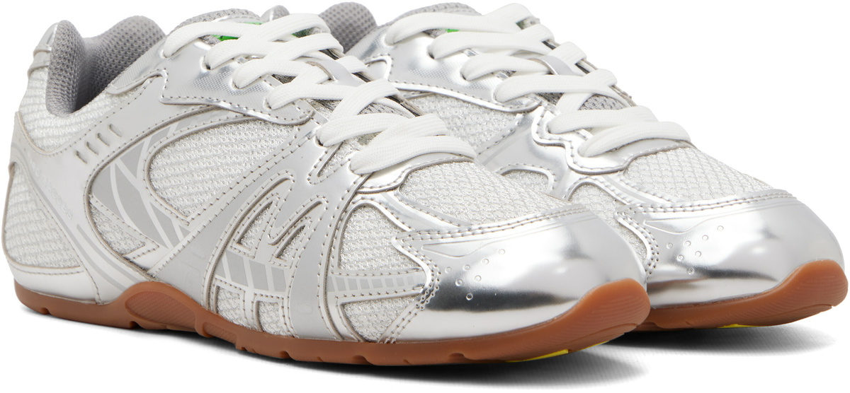 Marc Jacobs Silver 'The Metallic 72 Spring' Sneakers