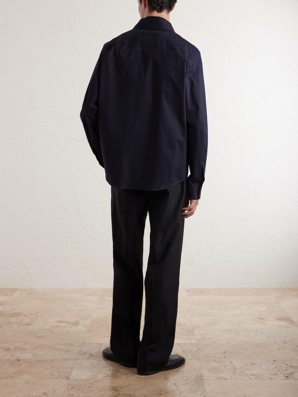 Zegna - Cotton-Blend Overshirt - Blue