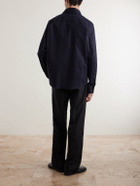 Zegna - Cotton-Blend Overshirt - Blue