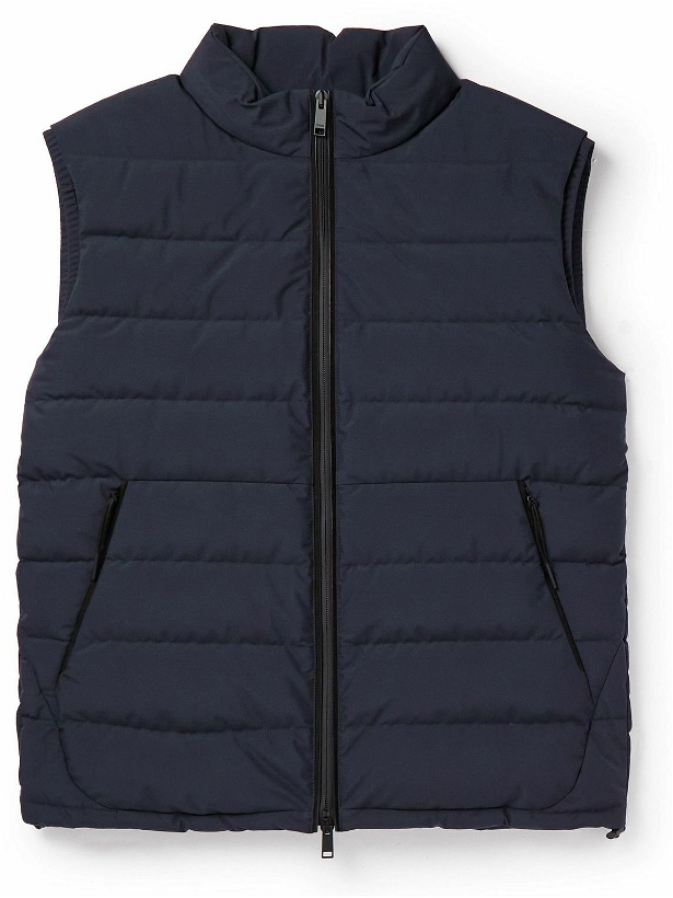 Photo: Zegna - Stratos Quilted Shell Down Gilet - Blue