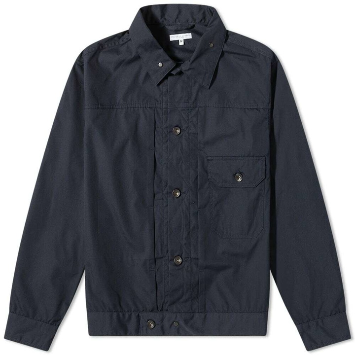 Photo: Engineered Garments Men's Trucker Jacket in Dark Navy