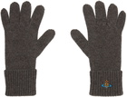 Vivienne Westwood Gray Sporty Gloves